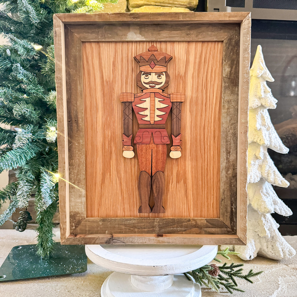 Wooden Segmented Nutcracker Soldier - WALL Art