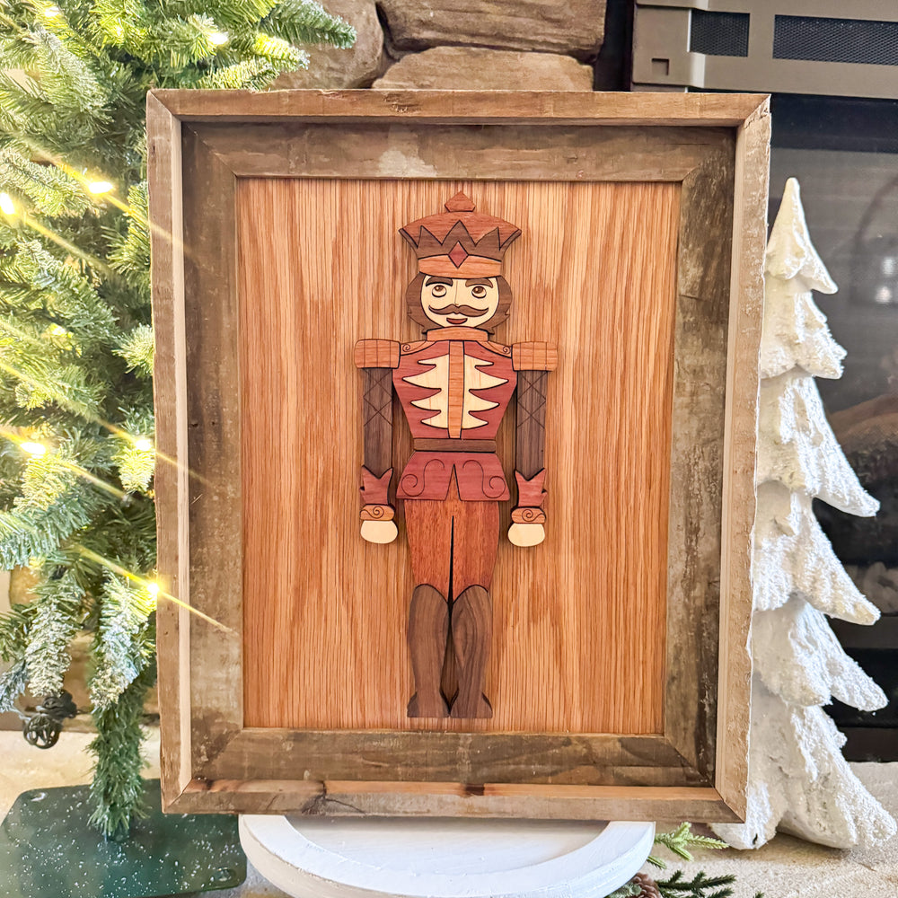 Wooden Segmented Nutcracker Soldier - WALL Art