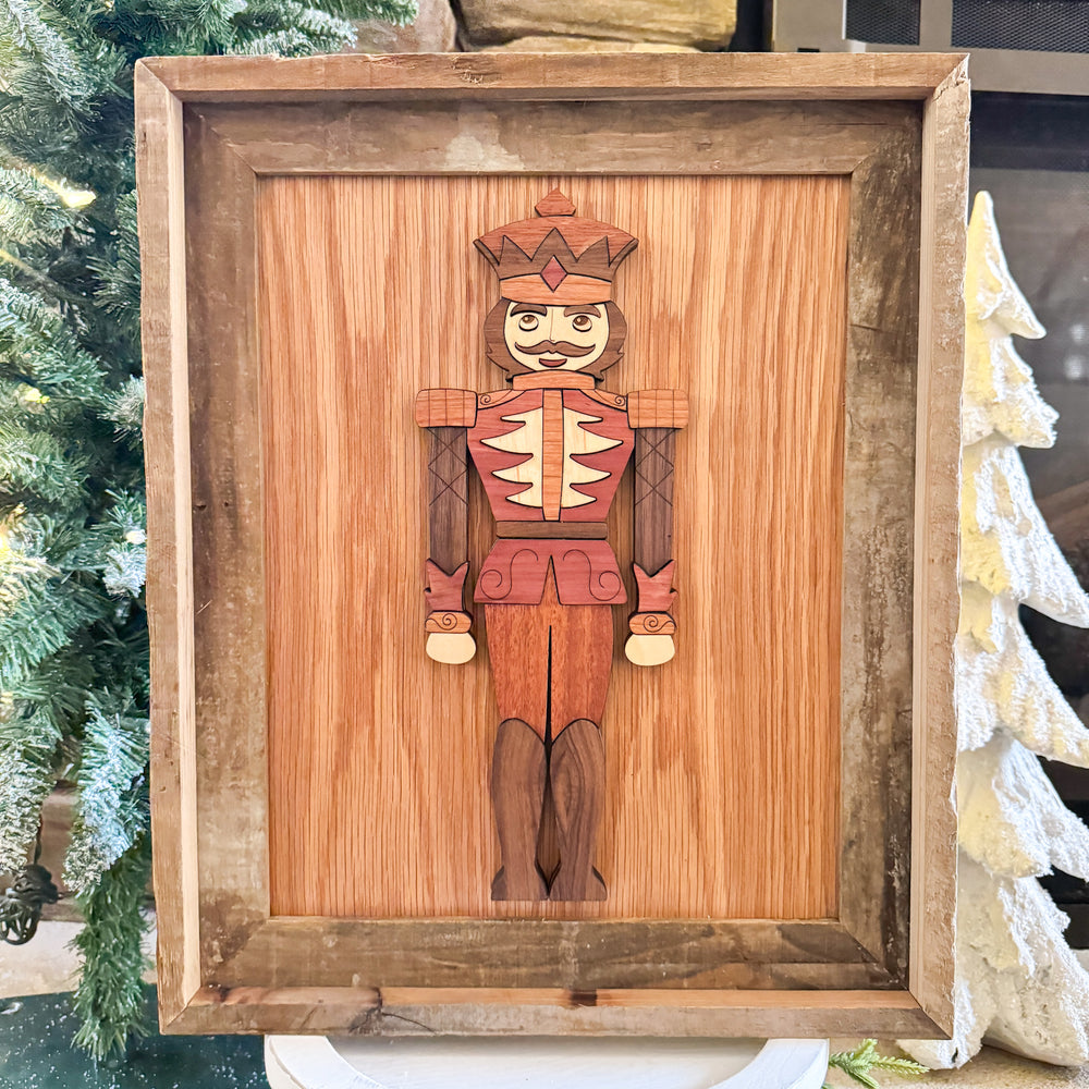 Wooden Segmented Nutcracker Soldier - WALL Art