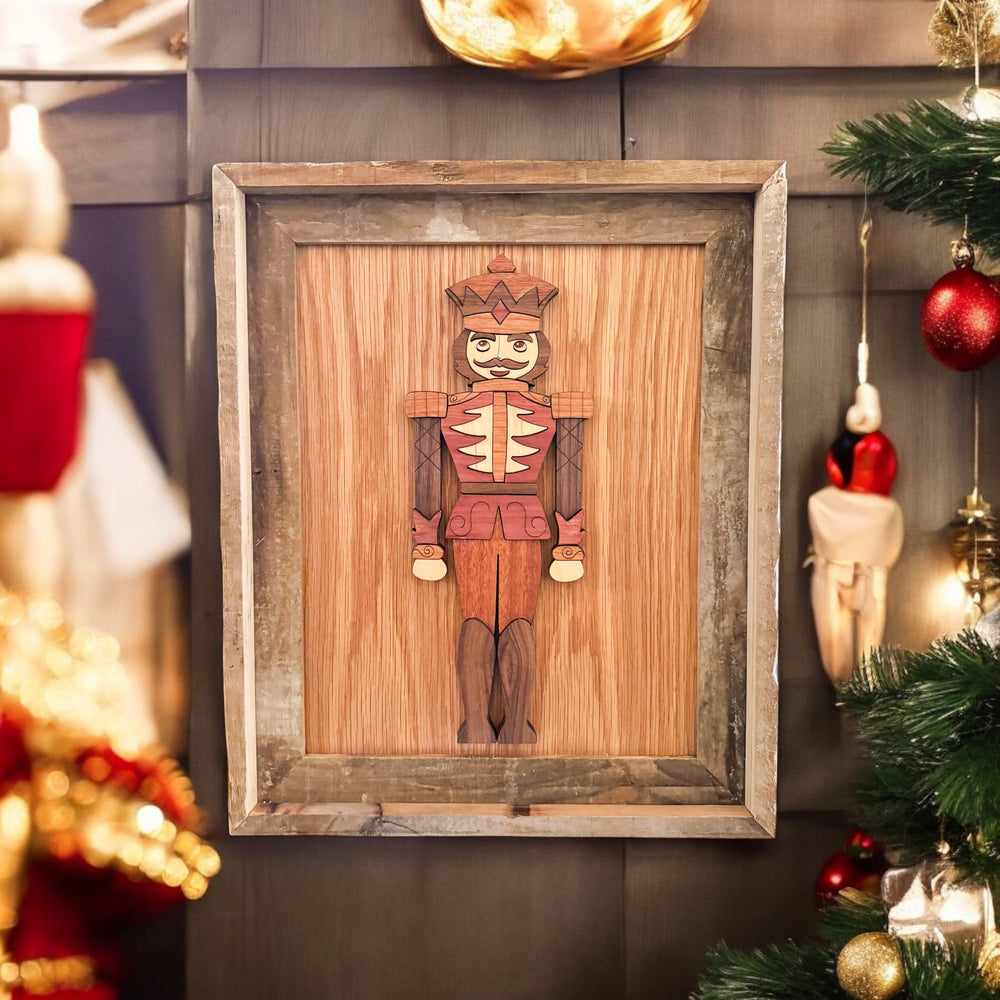 Wooden Segmented Nutcracker Soldier - WALL Art