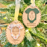 First Christmas - Baby's Stats Keepsake Ornament