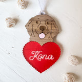 Puppy with Heart Valentines Day Gift Tags