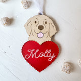 Puppy with Heart Valentines Day Gift Tags