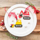 Construction Truck Valentines Day Gift Tags