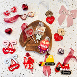 Heart Lollipops Valentines Day Gift Tags