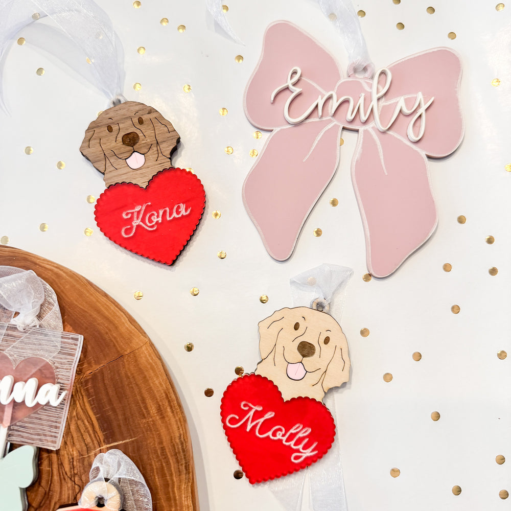 Preppy Bow Valentines Day Gift Tags