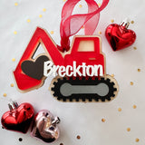 Construction Truck Valentines Day Gift Tags