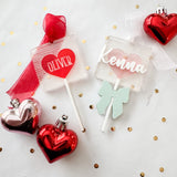 Heart Lollipops Valentines Day Gift Tags