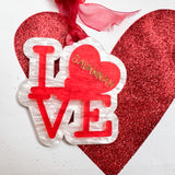 LOVE Acrylic Valentines Day Gift Tags