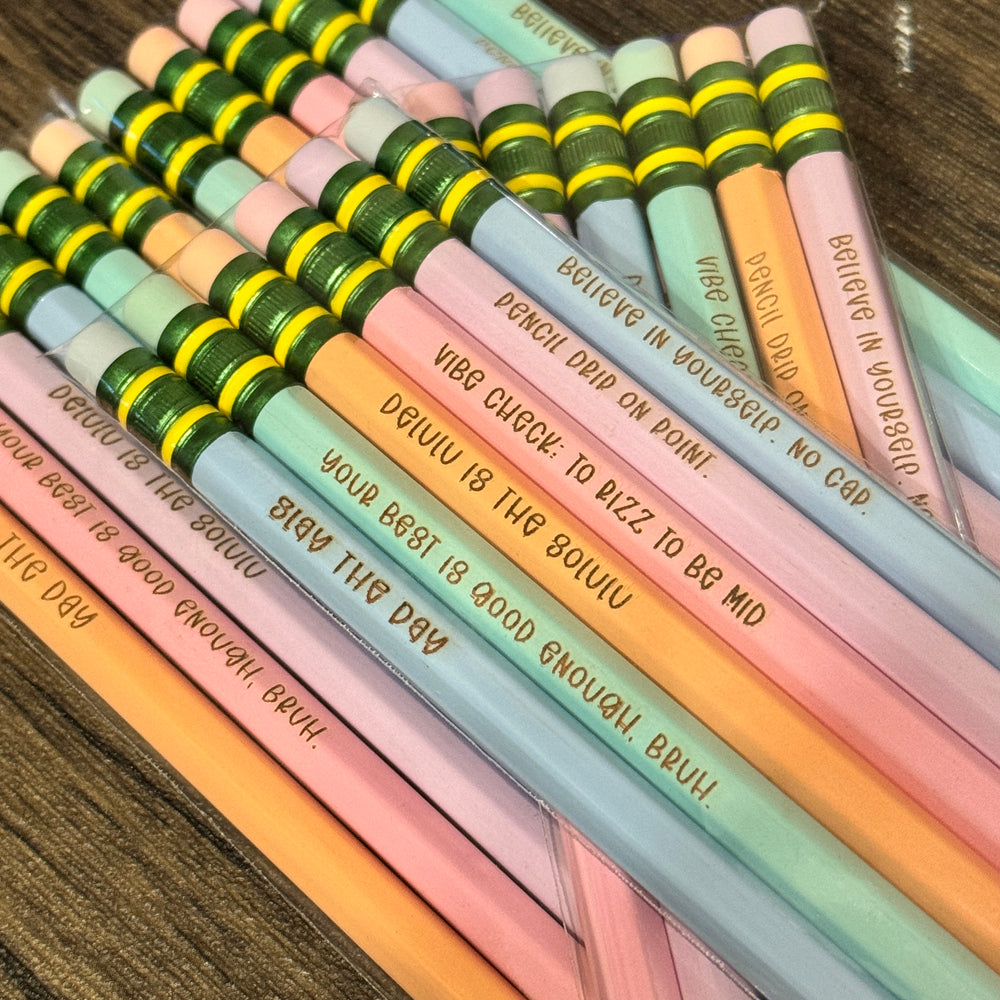 Pencil Rizz for the Kidz: Engraved Pencil Slang