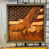 David The American Eagle Segmented Art Piece