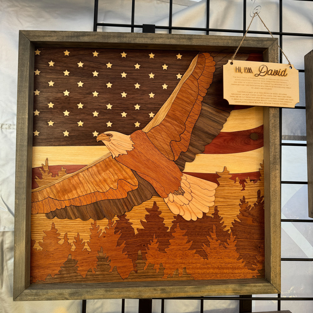 David The American Eagle Segmented Art Piece