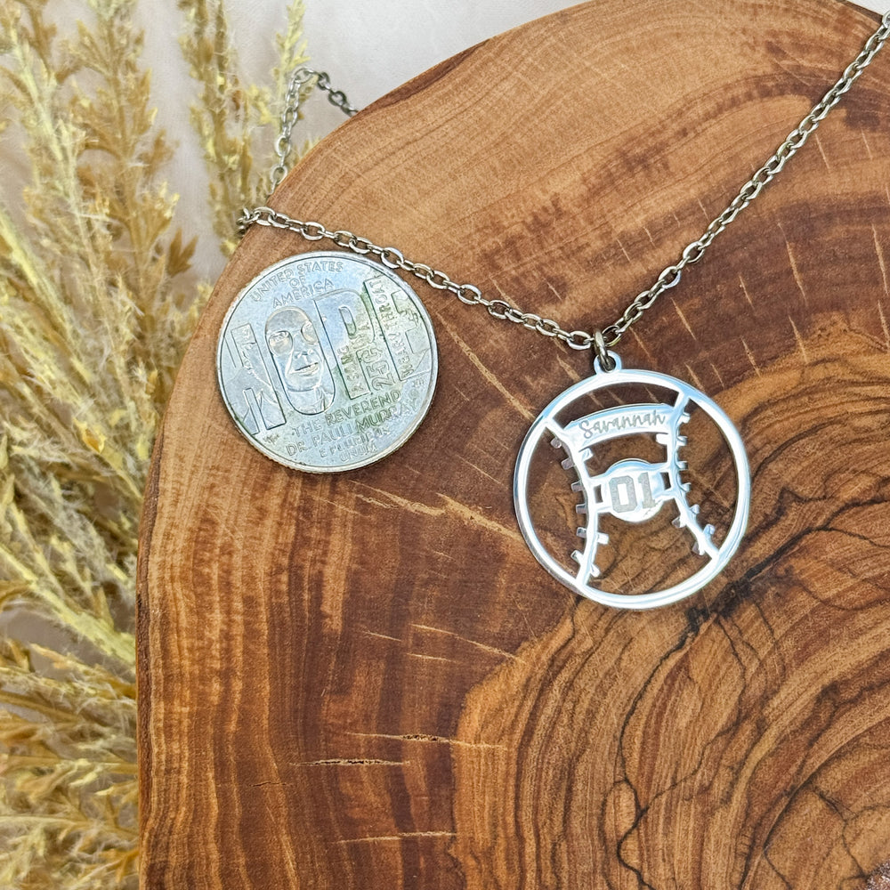 Baseball/Softball Engraved Necklace