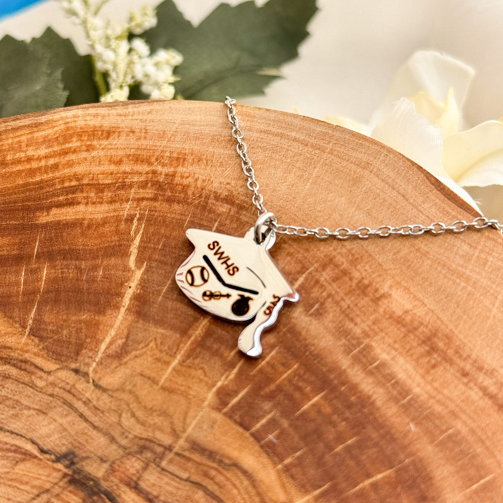 Graduation Cap Necklace