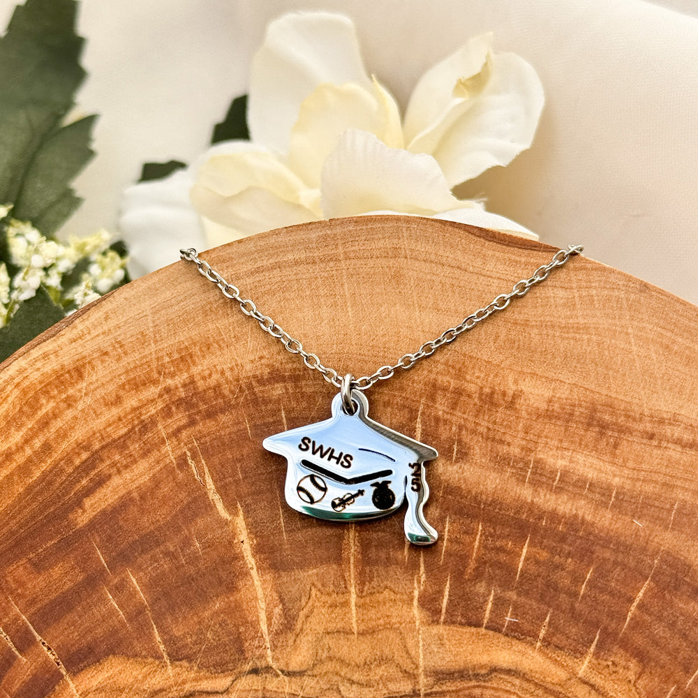 Graduation Cap Necklace