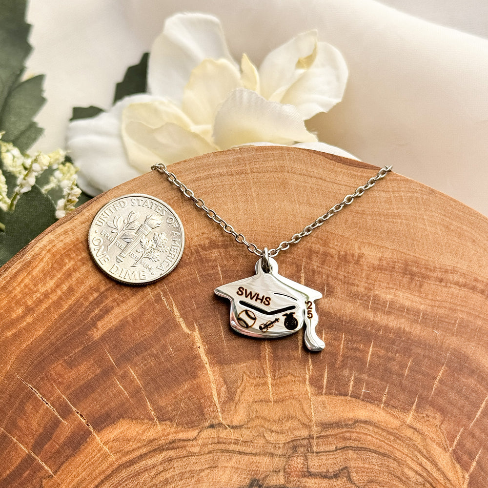 Graduation Cap Necklace