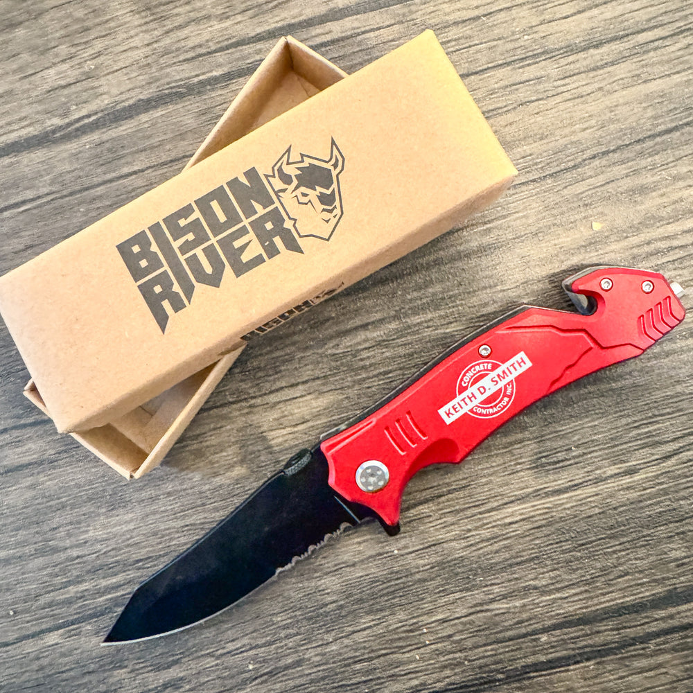 Bison River Personalized Rescue Knife