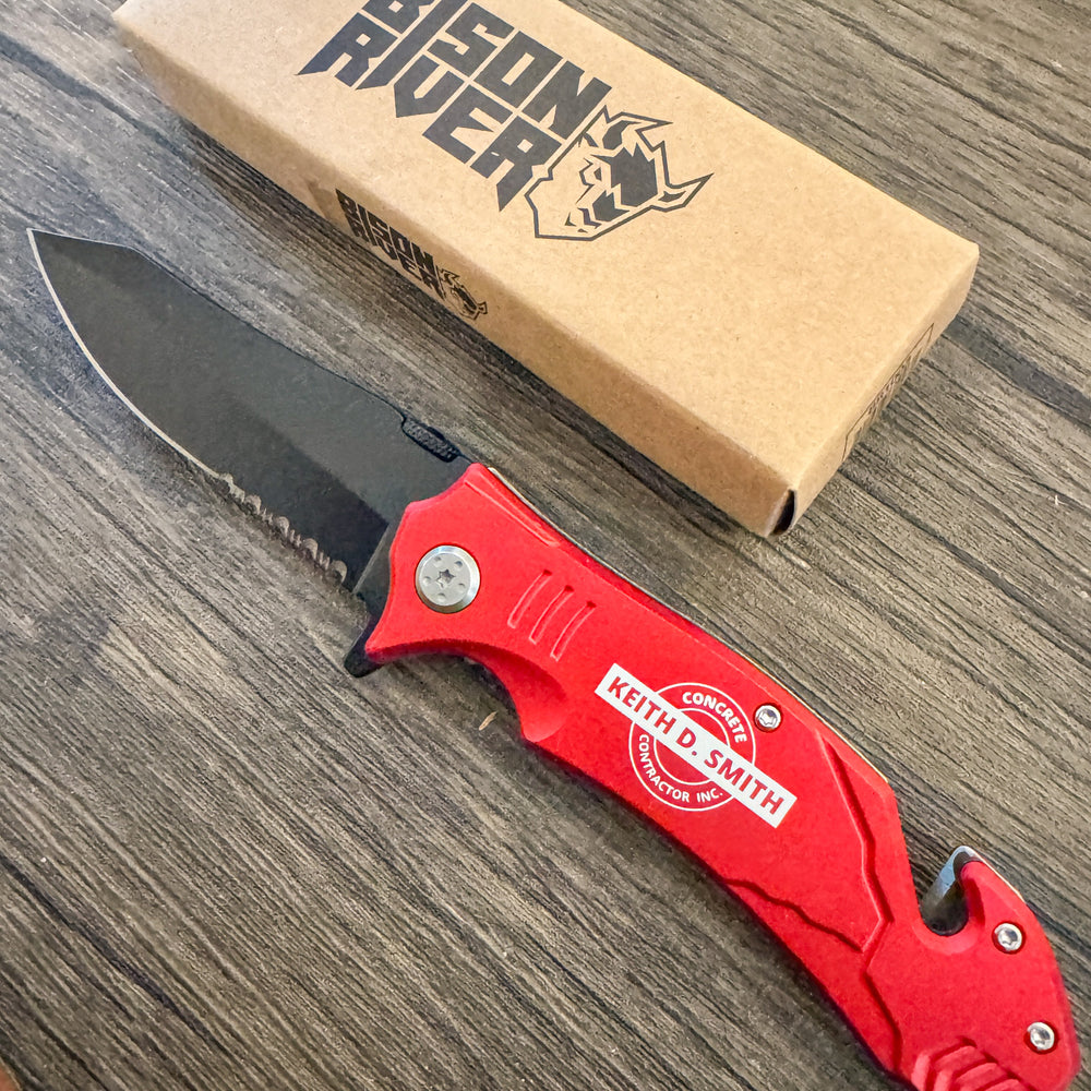 Bison River Personalized Rescue Knife