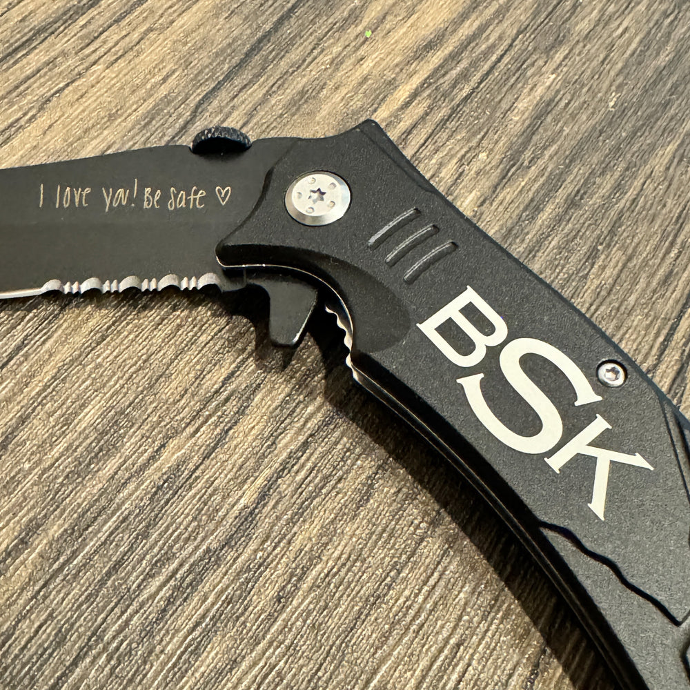 Bison River Personalized Rescue Knife