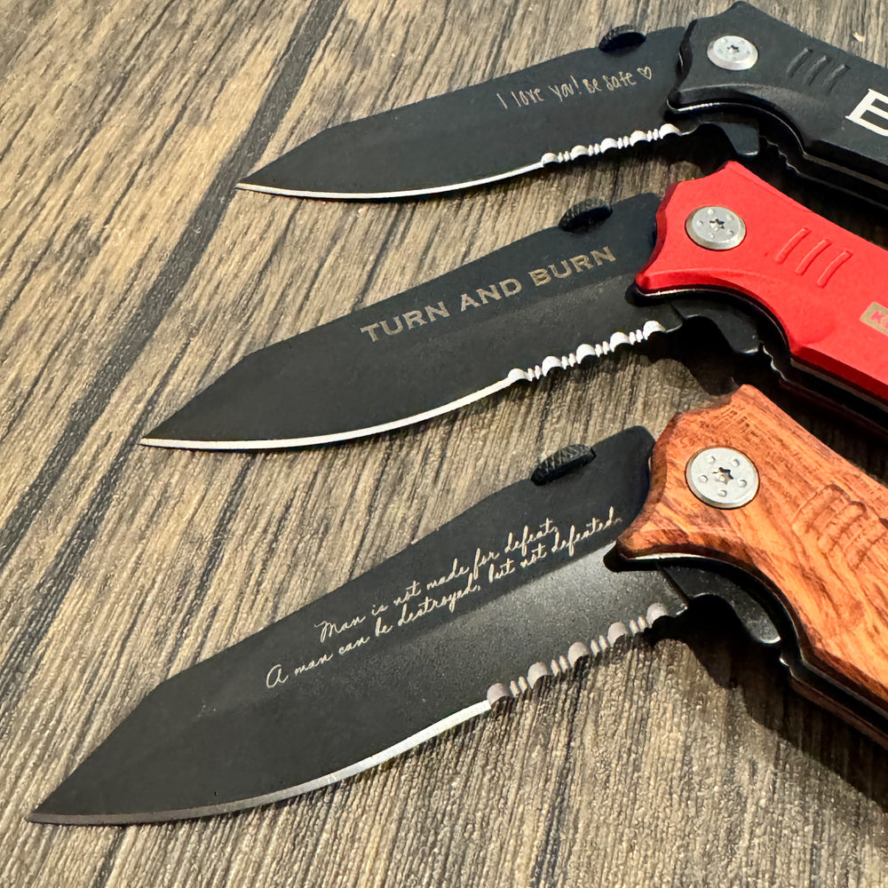 Bison River Personalized Rescue Knife