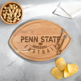 Home Team Football Cutting Board in Cherry