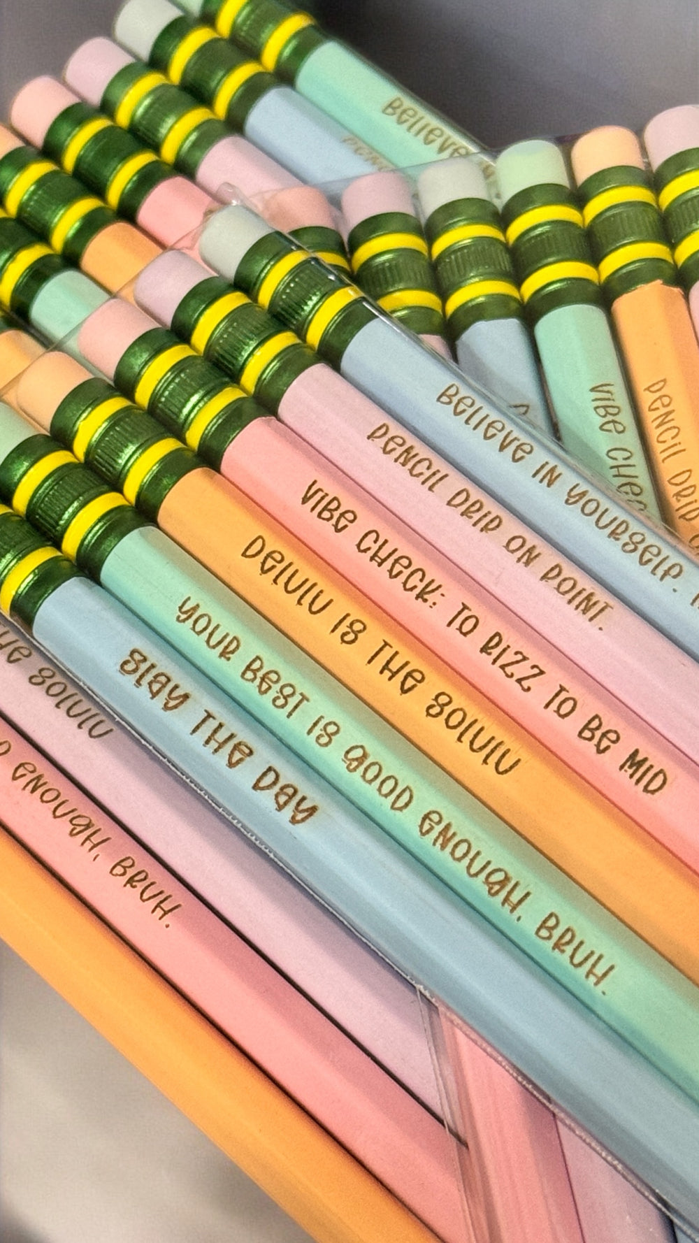 Pencil Rizz for the Kidz: Engraved Pencil Slang