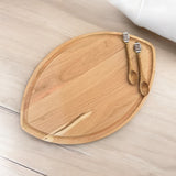 Home Team Football Cutting Board in Cherry