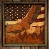 David The American Eagle Segmented Art Piece