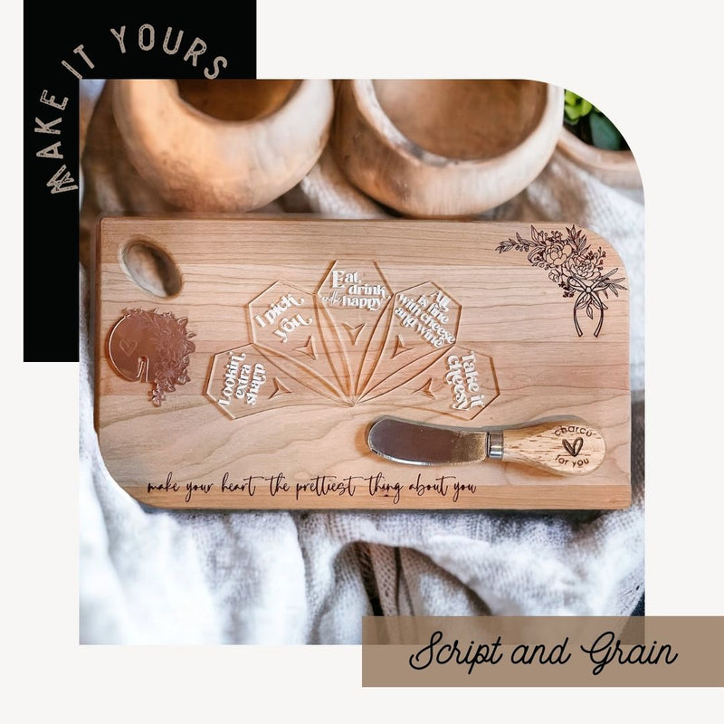 Woodburning a Cutting Board with Kids' Handprints for Moms and