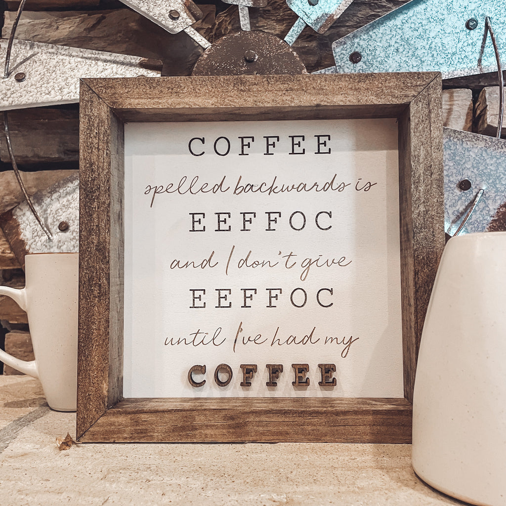 EEFFOC | Coffee Sign – Script And Grain