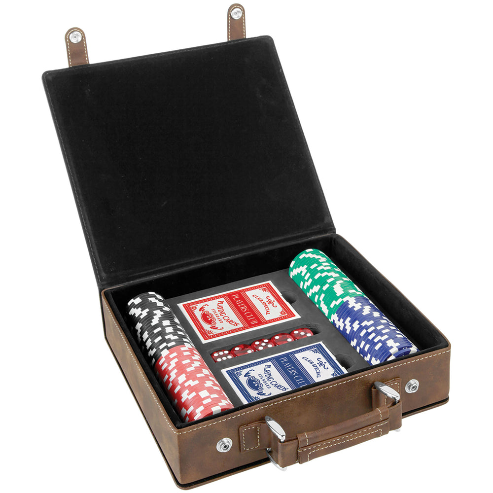 Engraved Poker Chip Set